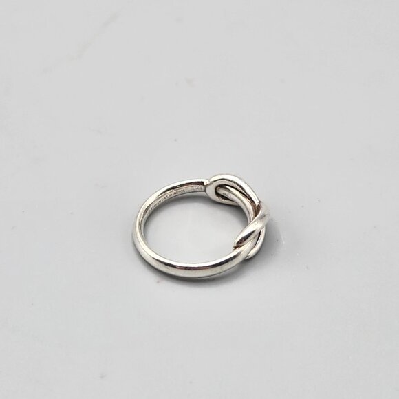 Tiffany & Co. Sterling Silver Infinity Ring Size 4 - Picture 2 of 7